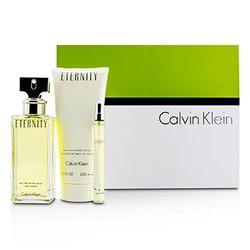 Calvin Klein Eternity Coffret: Eau De Parfum Spray 100ml/3.4oz + Body Lotion 200ml/6.7oz + Eau De Parfum 10ml/0.33oz 3pcs