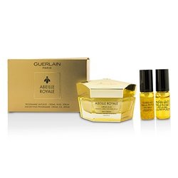 Guerlain Abeille Royale Day Cream Set: Day Cream 50ml/1.6oz + Daily Repair Serum 5ml/0.16oz + Abeille Royale Face Treatment Oil 5ml 3pcs
