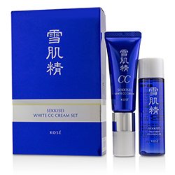 Kose Sekkisei White CC Cream Set: Sekkisei White CC Cream SPF50+ PA++++ - # 01 Light Ochre 26ml/1oz + Sekkisei Treatment Cleansing Oil 35ml/1.1oz 2pcs