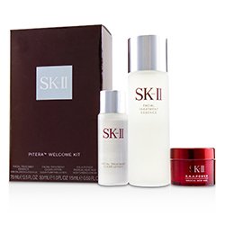 SK II Pitera Welcome Kit: Facial Treatment Essence 75ml + Facial Treatment Clear Lotion 30ml + R.N.A. Power Cream 15ml 3pcs
