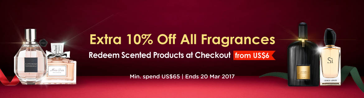 Extra 10% Off Fragrance banner