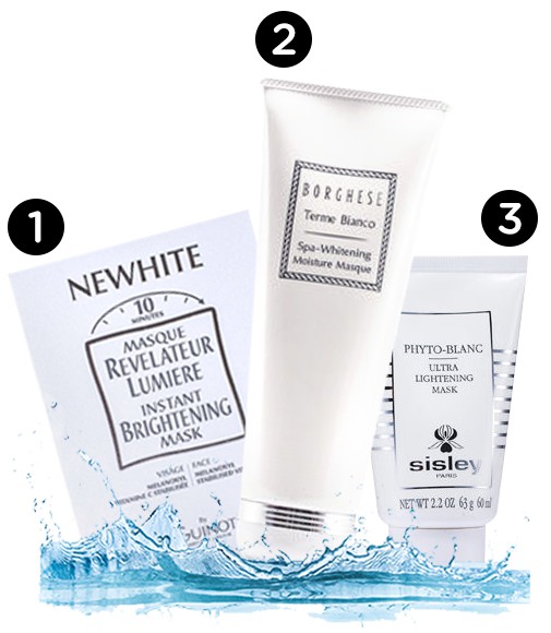 Get tan get white - whitening masks