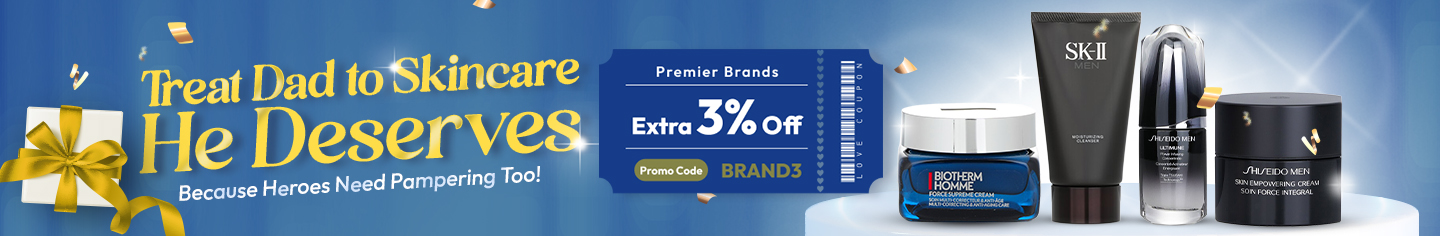 This Father's Day, purchase one item each from our selected skincare products and fragrances, and use the code "DAD10" to enjoy an extra 10% off the combo price at Strawberrynet. 