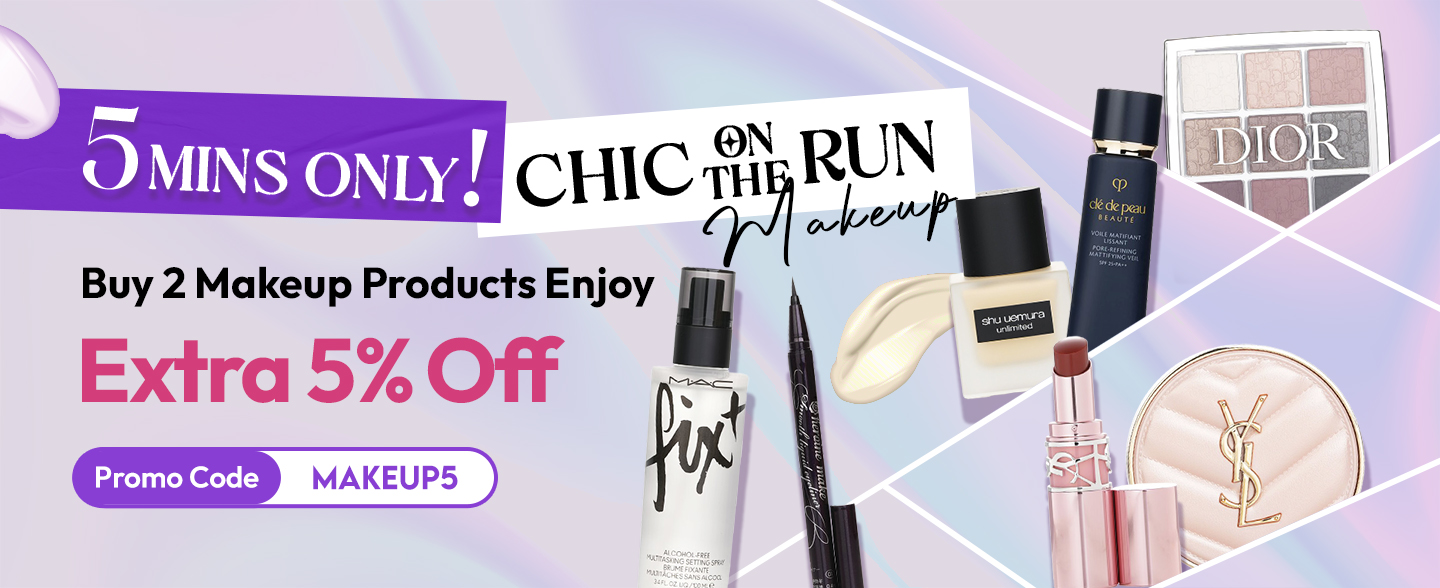 Get your glam on in a flash with our wide range of speedy makeup essentials at Strawberrynet. Now, you can even enjoy Extra 3% Off with promo code "MAKEUP3" when you purchase 2 Make-up products!
