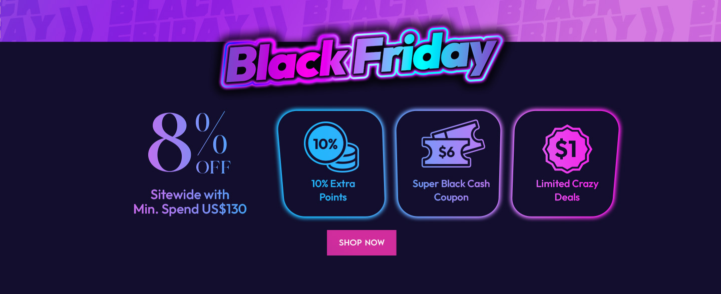Dive into our Pre-Black Friday Sale & enjoy sitewide discount! Fill your cart with joy Now & don't forget to get your best deals!