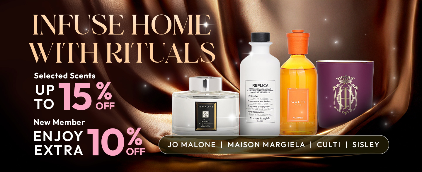 Transform your living space with selected home scents of up to 15% off discount at Strawberrynet! New members can enjoy an extra 10% off for selected scents, too. Make your home truly yours today!