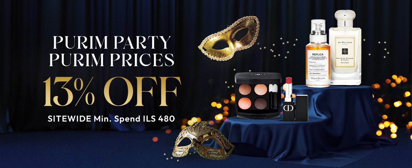 Join the Purim celebration with Strawberrynet's Sitewide 13% OFF, Coupon Zone, Extra 3% Off for premium brands & free goodies to make the celebration even more special!