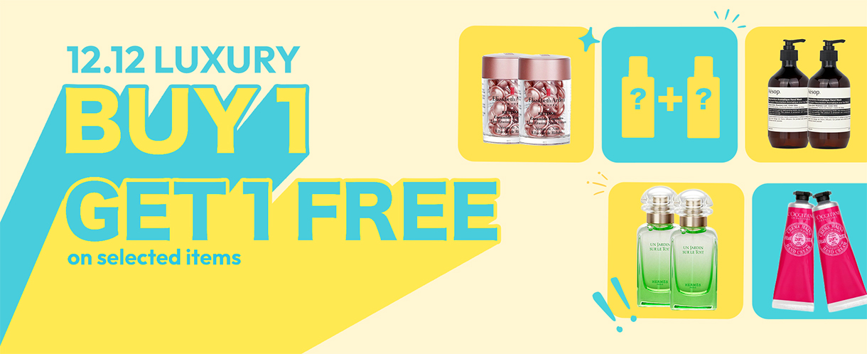 For coming holiday, celebrate beauty with our exciting Buy One Get One Free Offer of selected items of The L'Occitane, Clinique, Clarins,  Christian Dior & more brands for skincare, fragrances and health products. Quick! This special offer is too good to pass up! 