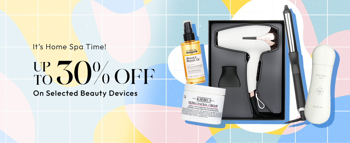 Grab our beauty devices, facial masks & hair goodies for up to 30% off!