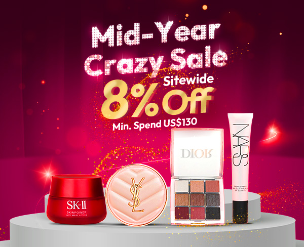 Mid-Year Crazy Sale! Sitewide 8% OFF