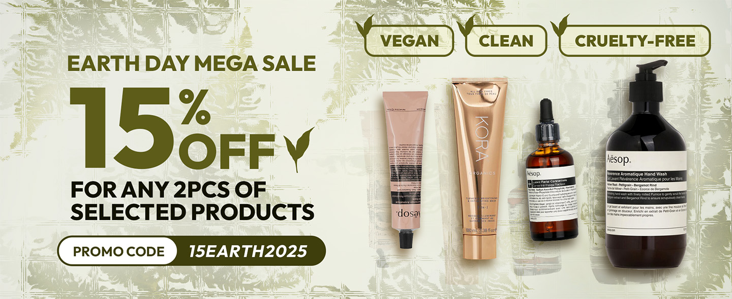 Enjoy 15% off when you choose any 2 selected products with promo code '15EARTH2025" at Strawberrynet's Earth Day MEGA SALE. Feel good about your choices with products that are Vegan, Clean, and Cruelty-Free. Make your green choice today!