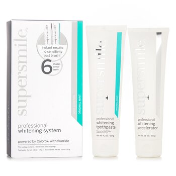 Supersmile Professional Whitening System: Toothpaste 119g/4.2oz + Accelerator 102g/3.6oz 2pcs