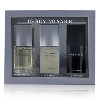 Issey Miyake Issey Miyake Travel Trio : L'Eau D'Issey Edt Spray 15ml + L'Eau D'Issey Edt Fraiche Spray 15ml+ Nuit D'Issey Edt Spray 15ml 3x15m/0.5oz