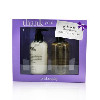 Philosophy Fresh Cream Coffret: Hand Wash 240ml/8oz + Hand Lotion 240ml/8oz 2pcs