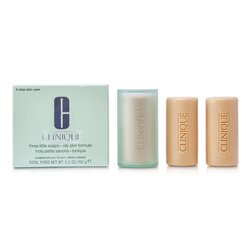 Clinique 3 Jabones Pequeños - Formula Piel Grasa 3x50g