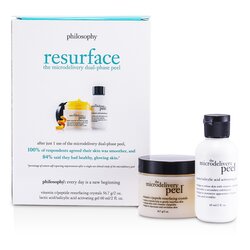 Philosophy Microdelivery Peel Komplekti: Süd/ Salisil Turşu Fəallaşdırma Geli + Vitamin C Redurfacing Kristalı 2pcs