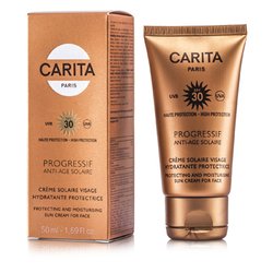 Carita Progressif Anti-Age Solaire Protecting & Hidratante Sun Creme for Face SPF 30 - Protetor solar hidratante 50ml/1.69oz