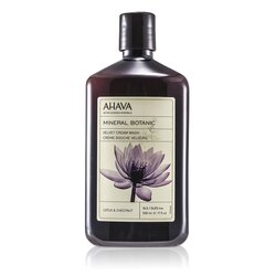 Ahava Mineral Botanic Velvet Creme Wash - Lotus Flower & Chestnut ( Pele sensivel ) 500ml/17oz