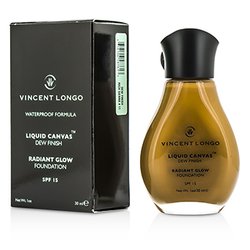 Vincent Longo Liquid Canvas Dew Finish Waterproof Foundation SPF 15 - Rich Sienna 30ml/1oz