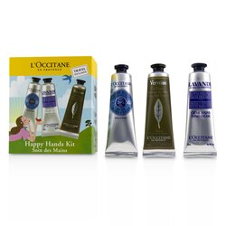 לאוקסיטן Happy Hands ערכת טיפוח לידיים: שתי חמאת Shea גודל 30ml + שני לבנדר 30ml + שני ג'ל מרענן ומצנן לידיים 30ml 6x30ml