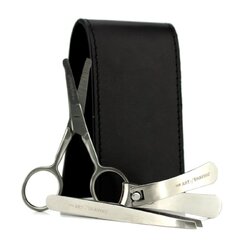 The Art Of Shaving Kit Manicure: Cortador de Unha + Mini Tesoura + Pinça + Necessaire 3pcs