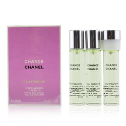 Chanel Woda toaletowa EDT Chance Eau Fraiche Twist & Spray - wkład 3x20ml/0.7oz
