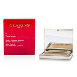 Clarins Ever Matte Shine Control Mineral Powder Compact - # 01 Transparent Light 10g/0.35oz