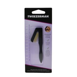 Tweezerman Professional Folding Ilashcomb - Black -