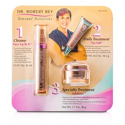 Dr Robert Rey Sensual Solutions مجموعة: منظف 45 مل + مالئ تجاعيد 14.2 غرام + مزيل تجاعيد 48 غرام 3pcs