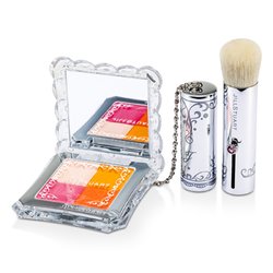 Jill Stuart أحمر خدود مضغوط مختلط (4 ألوان أحمر خدود مضغوط + فرشاة) - # 04 Candy Orange 8g/0.28oz