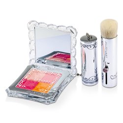 Jill Stuart Rubor Mezcla Compacta N (Rubor Compacto de 4 Colores + Brocha) - # 02 Fresh Apricot 8g/0.28oz