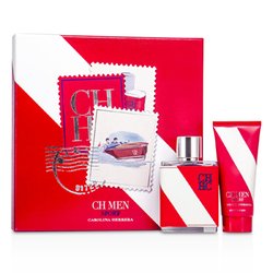 Carolina Herrera CH Sport مجموعة: ماء تواليت سبراي 100مل/3.4أوقية + بلسم بعد الحلاقة 100مل/3.4أوقية 2pcs