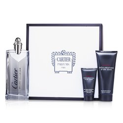 Cartier Declaration d'un Soir مجموعة: ماء تواليت سبراي 100مل/3.3أوقية + جل الإستحمام 100مل/3.3أوقية + مستحلب بعد الحلاقة 30مل/1أوقية 3pcs