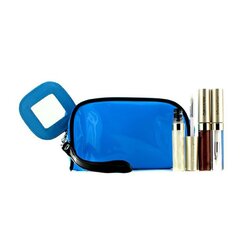 Kanebo مجموعة ملمع الشفاه مع حقيبة تجميل زرقاء (×3 Mode ملمع، ×1 حقيبة تجميل) 3pcs+1bag