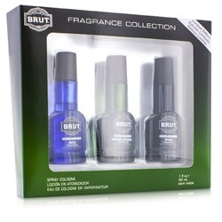 Faberge Brut Coffret: Three Assorted Eau De Cologne Spray (Glass Bottles) (Limited Edition) 3x30ml/1oz
