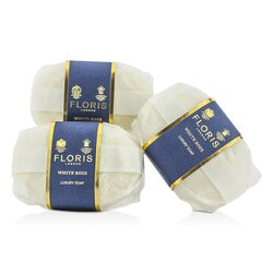 Floris White Rose Luxury Soap 3x100g/3.5oz