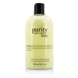 Philosophy Purity Made Simple For Body 3-u-1 gel za tuširanje, kupka i gel za brijanje 480ml/16oz