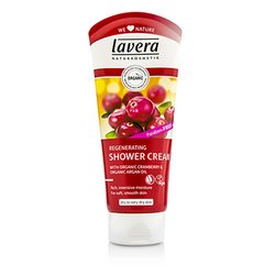 Lavera Organic Cranberry & Argan Oil Regenerating Shower Cream - Voide 200ml/6.6oz