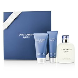 Dolce & Gabbana Homme Light Blue Coffret: EDT Spray 125ml/4.2oz + After Shave Balm 75ml/2.5oz + Shower Gel 50ml/1.6o 3pcs