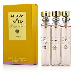 Acqua Di Parma Rosa Nobile Leather Purse Spray Refills Eau De Parfum 3x20ml/0.7oz