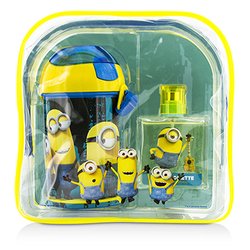 Air Val International Minions Coffret: Eau De Toilette Spray 50ml/1.7oz + Water Bottle + Backpack 2pcs+1bag
