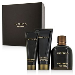 Dolce & Gabbana Intenso Coffret: Eau De Parfum Spray 125ml/4.2oz + After Shave Balm 75ml/2.5oz + Shower Gel 50ml/1.6oz 3pcs