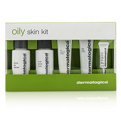 Dermalogica Oily Skin Kit: Cleanser 50ml + Toner 50ml + Lotion 22ml + Scrub 22ml + Total Eye Care 4ml 5pcs