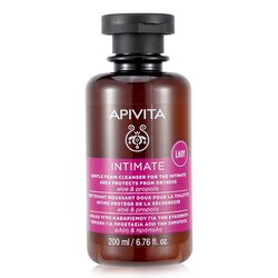 Apivita Limpiador Suave Para Zonas Íntimas Protege Conta Sequedad con Aloe & Propóleo 200ml/6.8oz