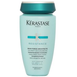 Kerastase Resistance Bain Force Architecte Champú Fortalecedor (Para Cabello Dañado, Quebradizo, Puntas Abiertas) 250ml/8.5oz