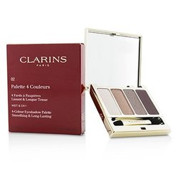קלרינס 4 Colour פלטת צלליות (Smoothing & Long Lasting) - #02 Rosewood