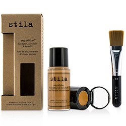 Stila Stay All Day Foundation, Concealer & Brush Kit - # 12 Tan (Box Slightly Damaged) -