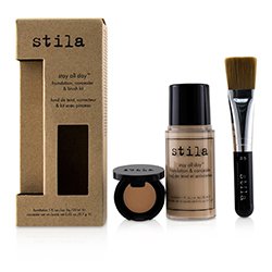Stila Podkład i korektor do twarzy Stay All Day Foundation, Concealer & Brush Kit - # 1 Bare 2pcs