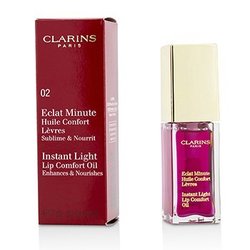Clarins Eclat Minute Instant Light Комфортное Масло для Губ - # 02 Raspberry 7ml/0.1oz