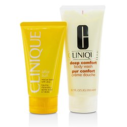 Clinique Set Summer In Clinique: Deep Comfort Jabón Corporal 200ml/6.7oz + Bálsamo Rescate Para Después del Sol 150ml/5oz 2pcs